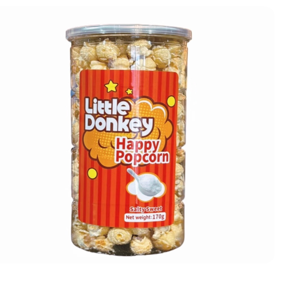A little Donkey Happy Popcorn